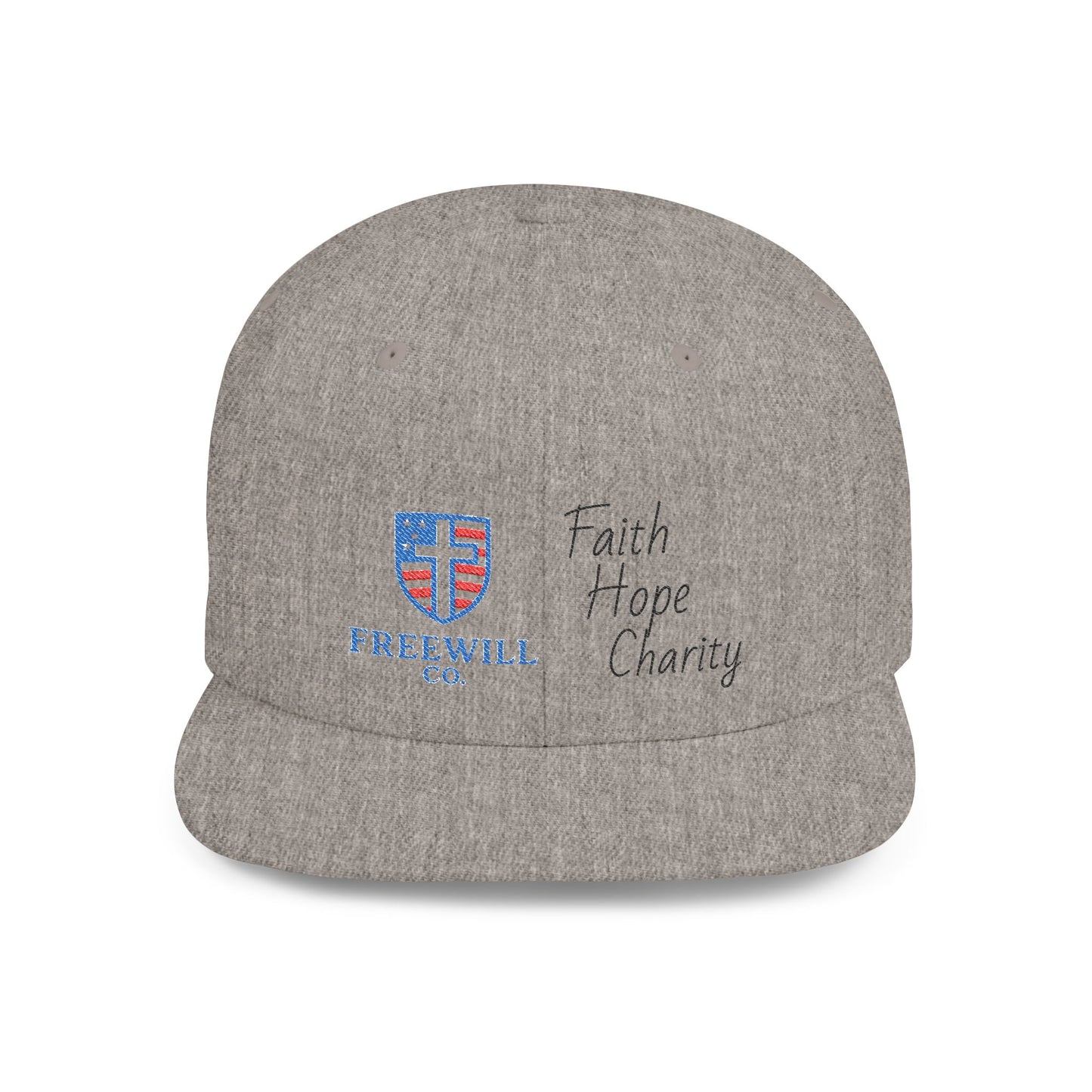 Faith, Hope, Charity Snapback Hat | Casual Streetwear, Summer Accessory, Gift for Him/Her, Christian Apparel, Holiday Gift