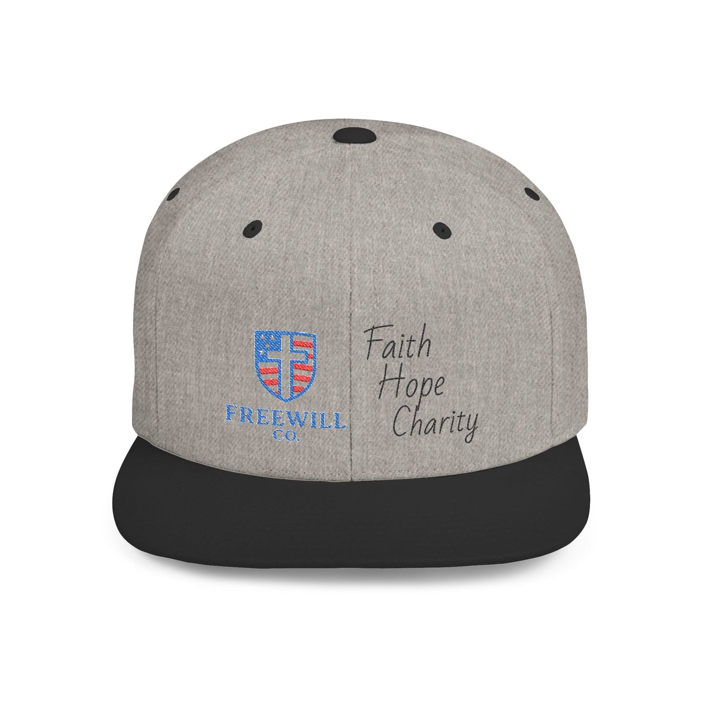 Faith, Hope, Charity Snapback Hat | Casual Streetwear, Summer Accessory, Gift for Him/Her, Christian Apparel, Holiday Gift