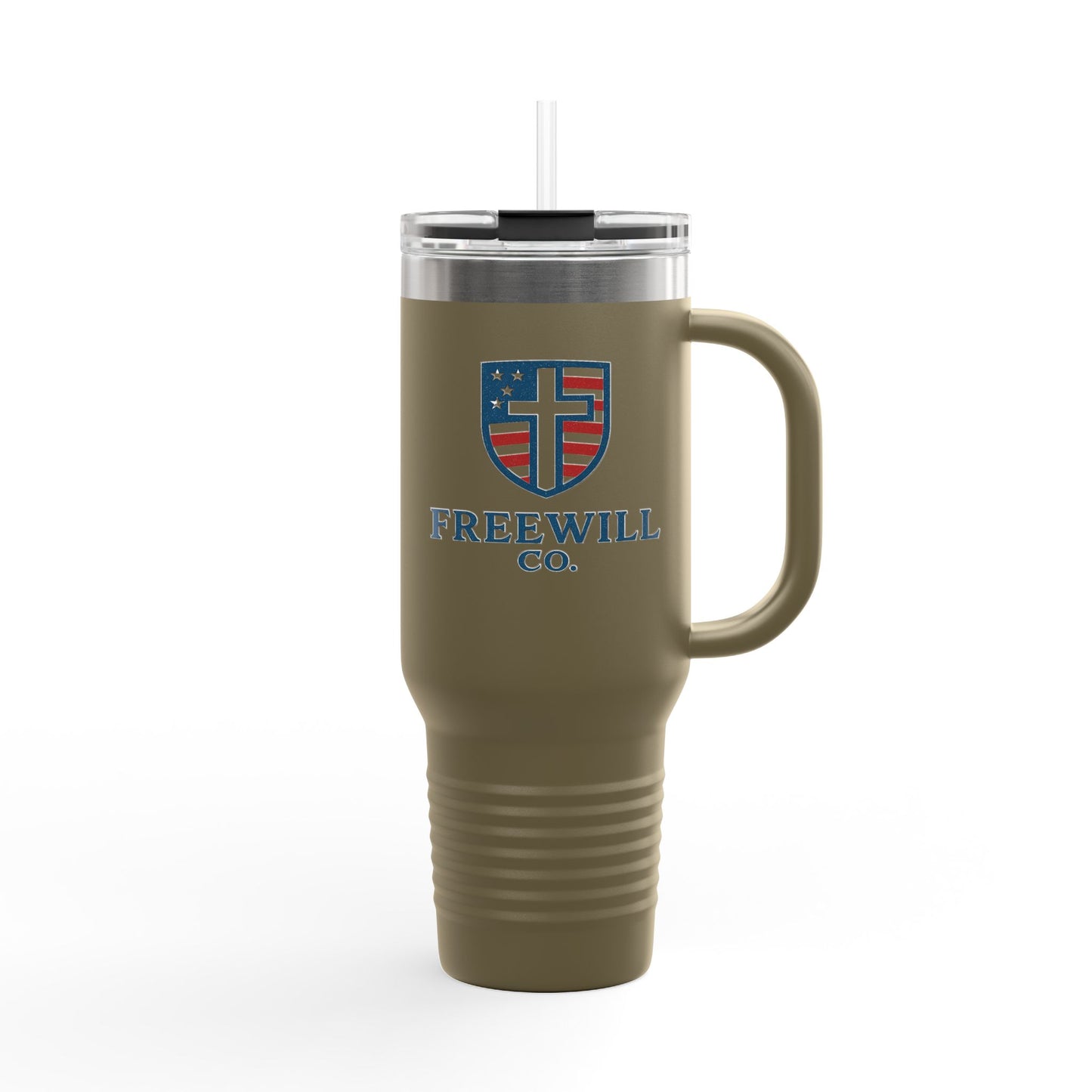 Insulated Travel Mug - Freewill Co. 40oz, Perfect for Coffee, Tea, Outdoor Adventures, Gifts for Travelers, Home, Office