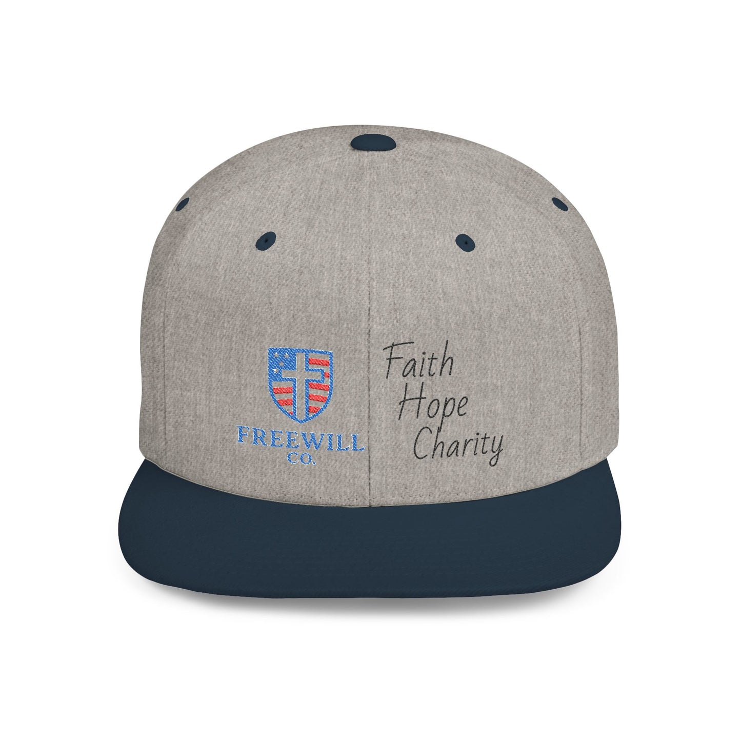 Faith, Hope, Charity Snapback Hat | Casual Streetwear, Summer Accessory, Gift for Him/Her, Christian Apparel, Holiday Gift