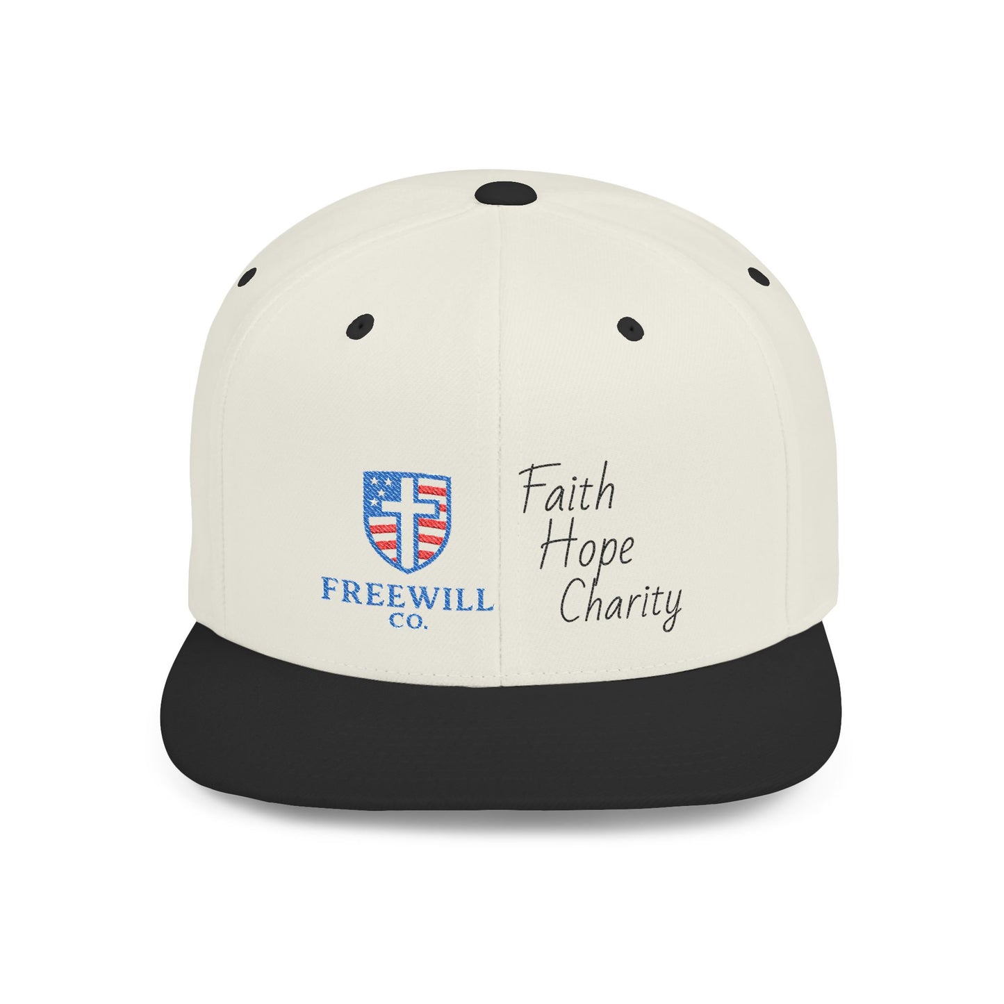Faith, Hope, Charity Snapback Hat | Casual Streetwear, Summer Accessory, Gift for Him/Her, Christian Apparel, Holiday Gift