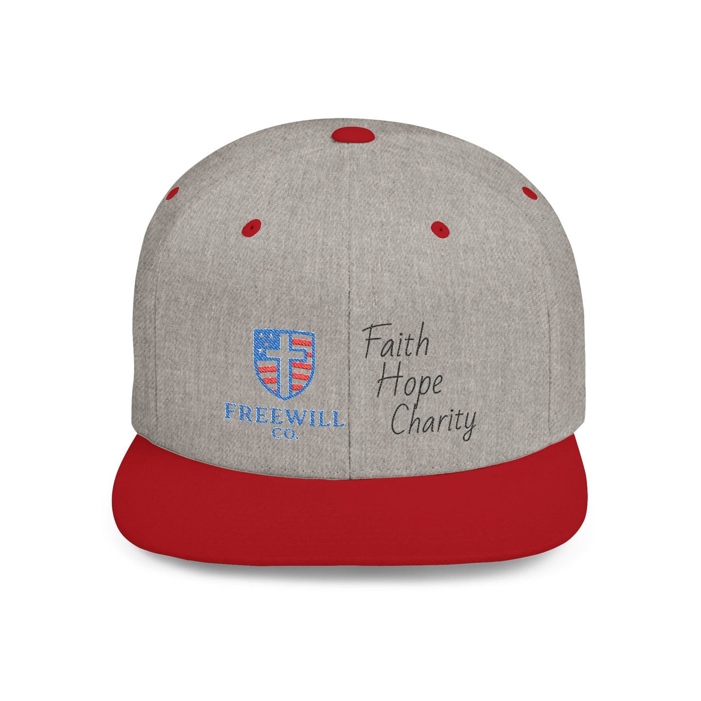 Faith, Hope, Charity Snapback Hat | Casual Streetwear, Summer Accessory, Gift for Him/Her, Christian Apparel, Holiday Gift