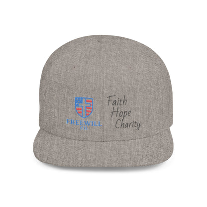 Faith, Hope, Charity Snapback Hat | Casual Streetwear, Summer Accessory, Gift for Him/Her, Christian Apparel, Holiday Gift