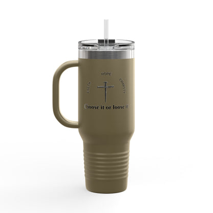 Insulated Travel Mug - Freewill Co. 40oz, Perfect for Coffee, Tea, Outdoor Adventures, Gifts for Travelers, Home, Office