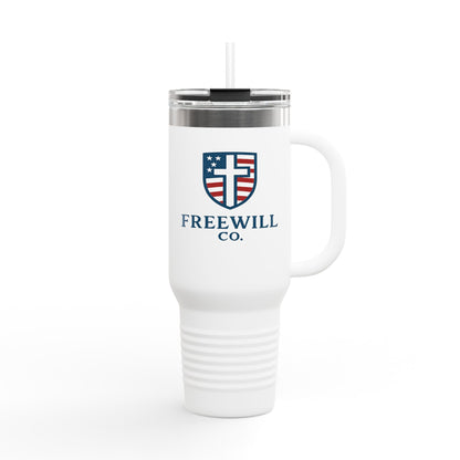 Insulated Travel Mug - Freewill Co. 40oz, Perfect for Coffee, Tea, Outdoor Adventures, Gifts for Travelers, Home, Office