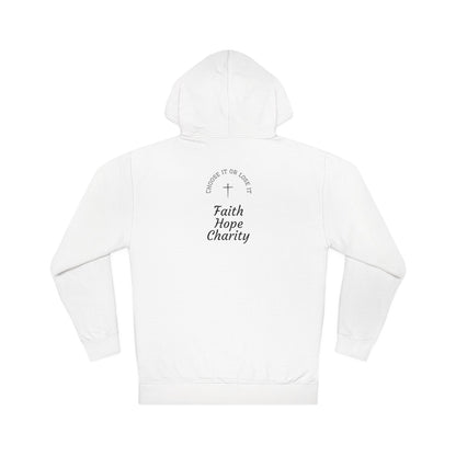 Unisex Hoodie - Faith Hope Charity, Cozy Gift for Him and Her, Casual Wear, Spiritual Comfort