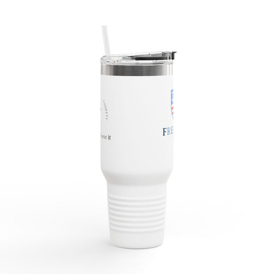 Insulated Travel Mug - Freewill Co. 40oz, Perfect for Coffee, Tea, Outdoor Adventures, Gifts for Travelers, Home, Office
