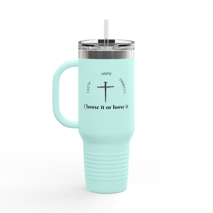 Insulated Travel Mug - Freewill Co. 40oz, Perfect for Coffee, Tea, Outdoor Adventures, Gifts for Travelers, Home, Office