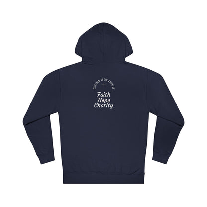 Unisex Hoodie - Faith Hope Charity, Cozy Gift for Him and Her, Casual Wear, Spiritual Comfort