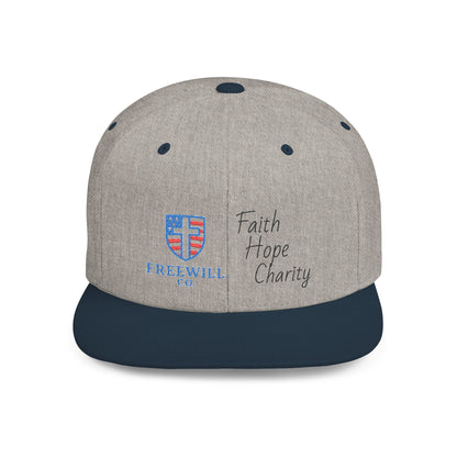 Faith, Hope, Charity Snapback Hat | Casual Streetwear, Summer Accessory, Gift for Him/Her, Christian Apparel, Holiday Gift