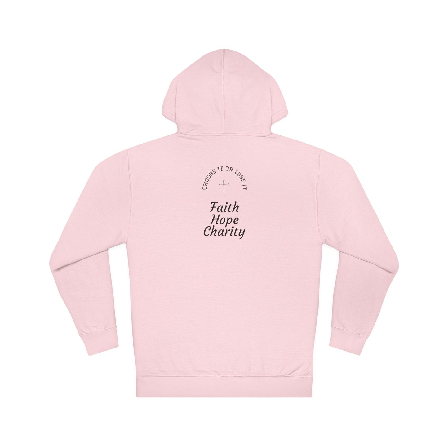 Unisex Hoodie - Faith Hope Charity, Cozy Gift for Him and Her, Casual Wear, Spiritual Comfort